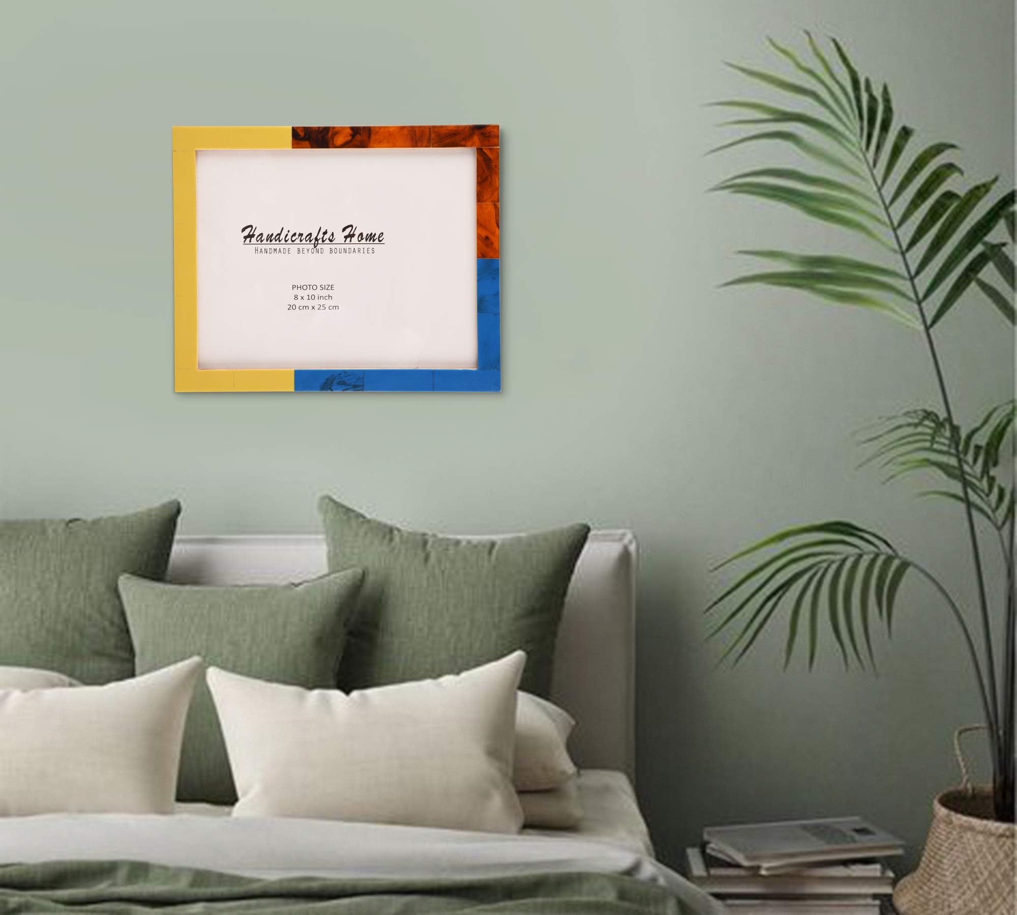 Handicrafts Home 8x10 Picture Frames Pack of 2 - Mondrian Collection Handcrafted Photo Frames, Perfect for Wall & Tabletop Displ